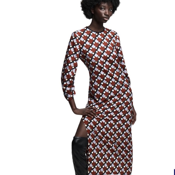 ZARA midi dress size small - Picture 3 of 9
